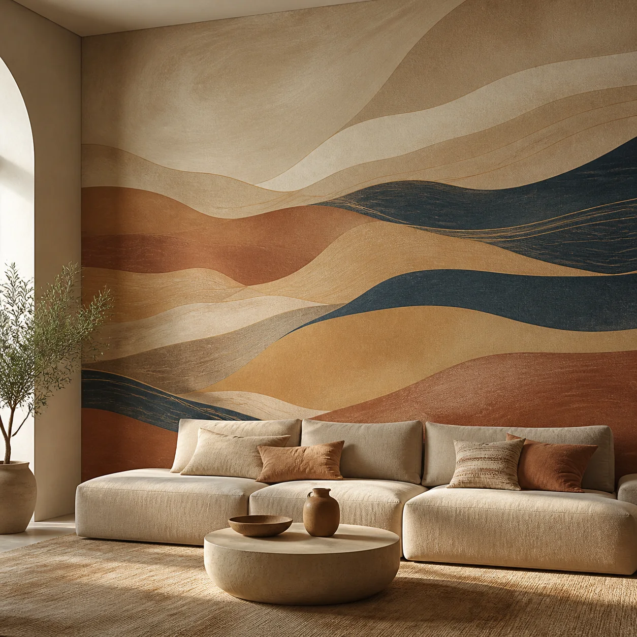 Desert Modern Mural Wallpaper